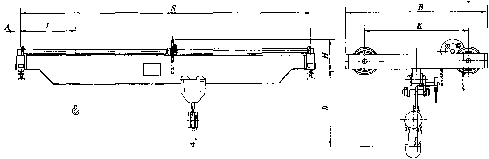 2.1.1 手動(dòng)梁式起重機(jī)